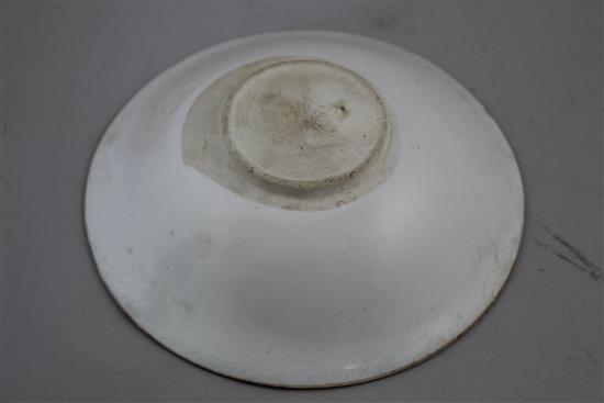 A Chinese Ding ware shallow bowl, Song dynasty, 17cm